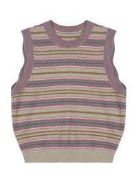 Kids Striped Knitted Vest