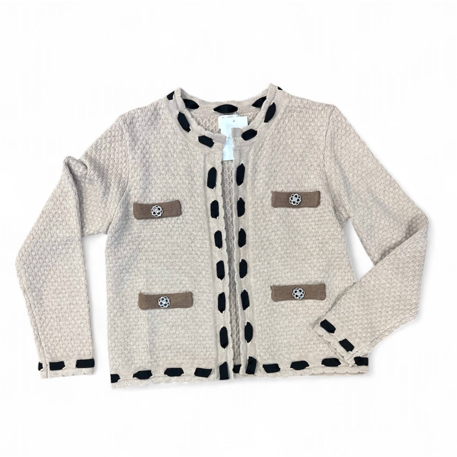 L'Agence - Luxe Trimmed Cardigan