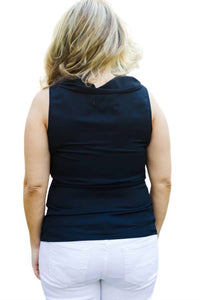 SLEEVELESS TOP WITH FRONT DETAILS
