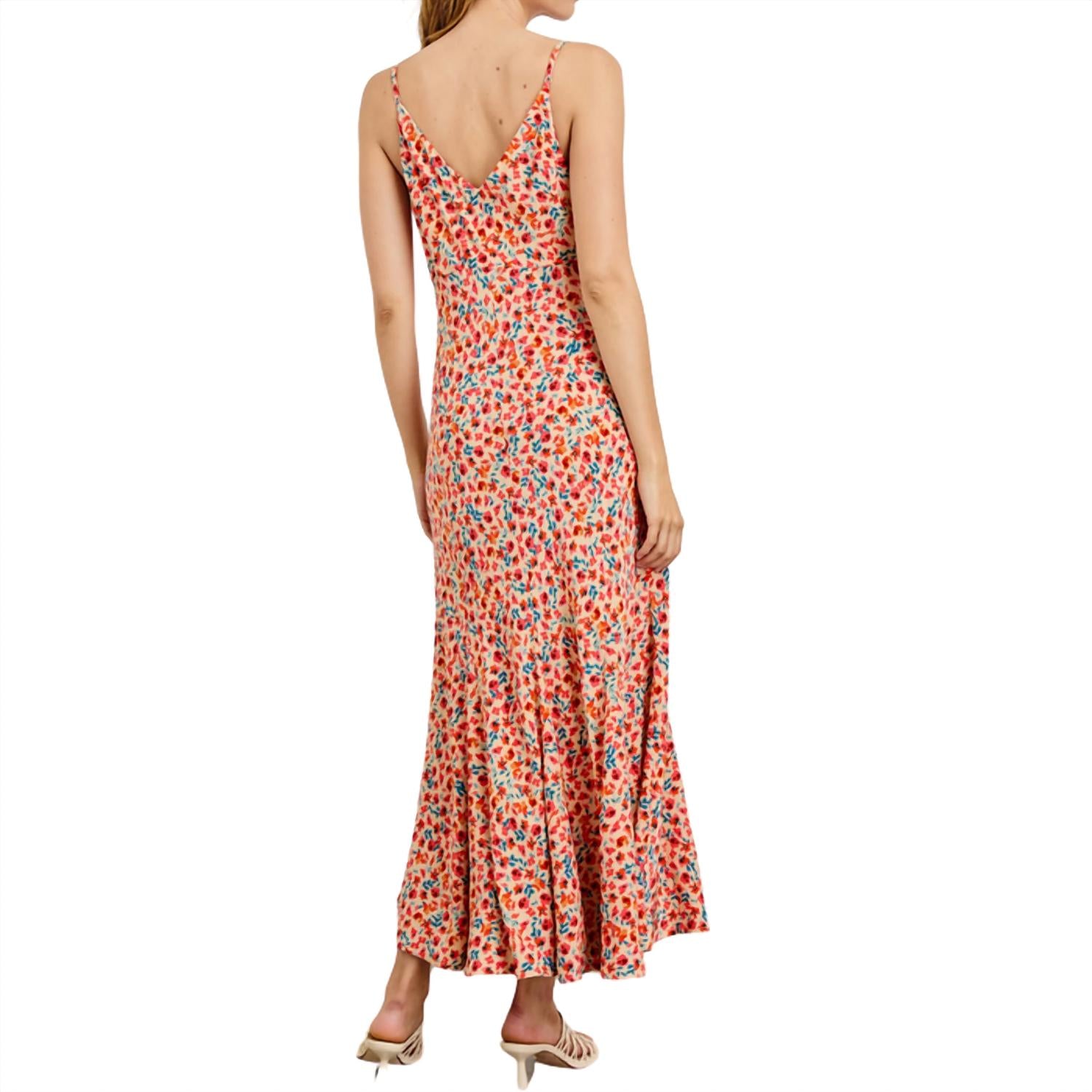 Rails Women's Florian Dress in red posy - women's dress - detail view