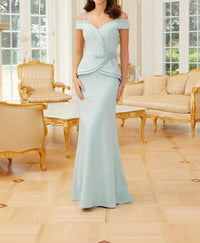 Mgny - Scuba Crepe Evening Gown