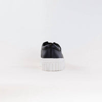 Clarks Women's Mayhill Walk Sneakers in black leather - women's sneaker - view 6