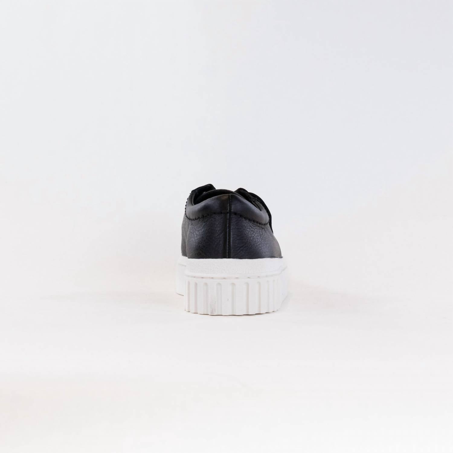 Clarks Women's Mayhill Walk Sneakers in black leather - women's sneaker - view 6