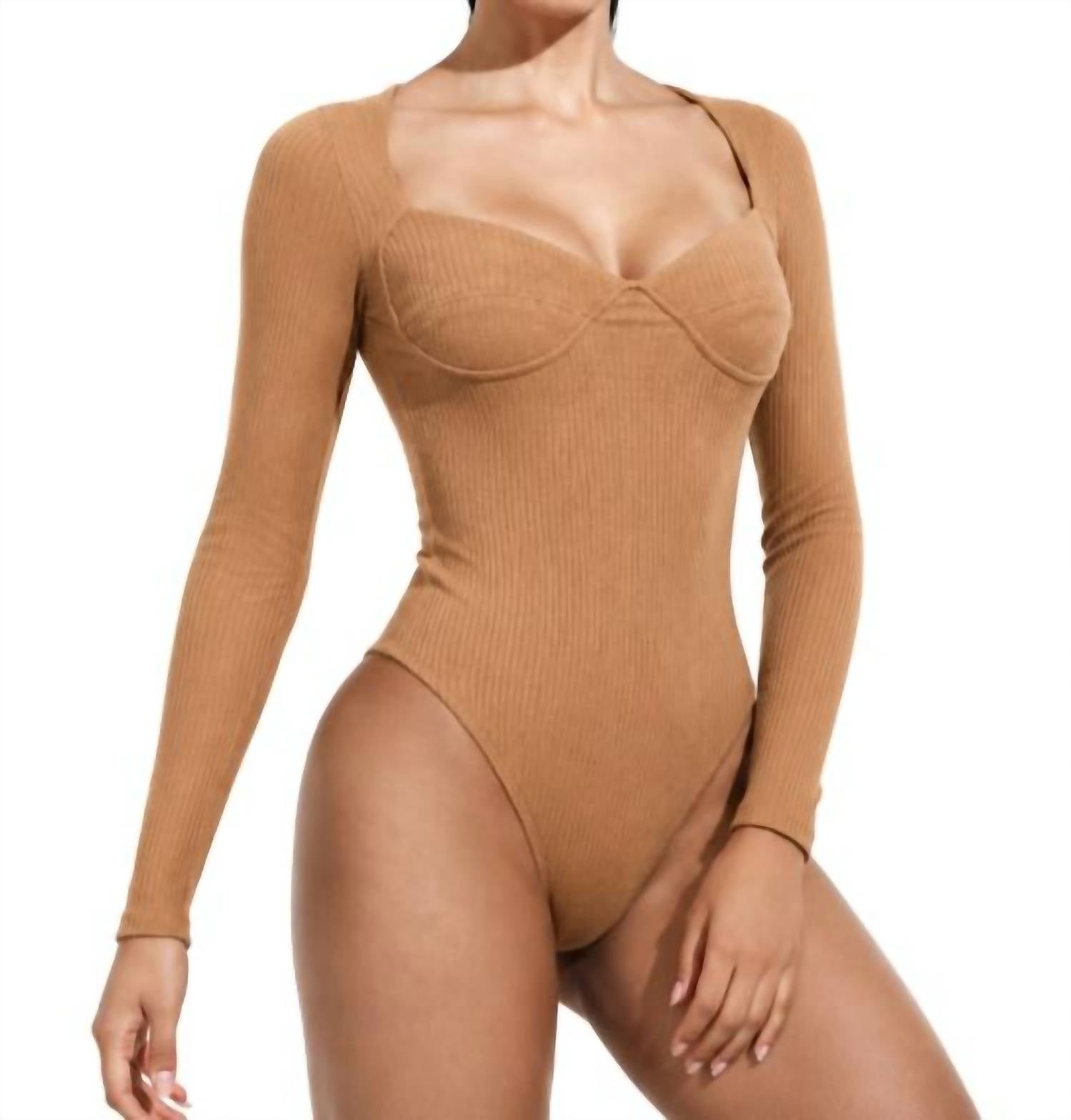 The Athletic Side Of Us - Lady Liberty Long Sleeve Ribbed Leotard – Sustainable Cotton