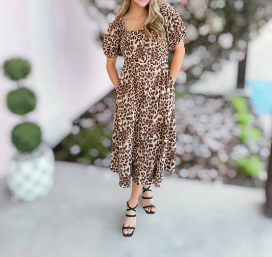 Ee:Some - Women's Wild Graces Printed Midi Dress