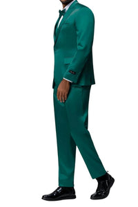 Tazzio Men's Stylish Formal Suit in green - men's jacket