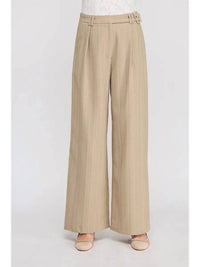 ALLIE ROSE Laura Wide Leg Pants in cafe creme - women's pants