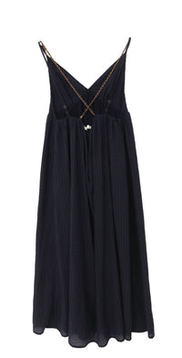 See U Soon Coco Long Maxi Dress in navy - women's dress - view 4
