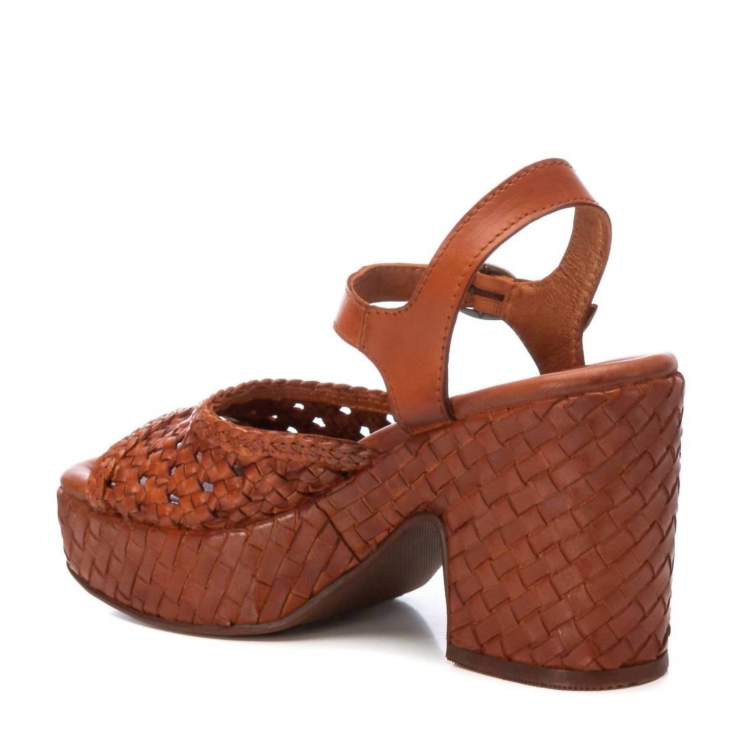 Xti - Women's Carmela Leather Heel Sandals