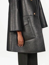 Salvatore Ferragamo - Textured Nappa Leather Coat