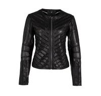 MAURITIUS Women's Tila Leather Jacket in black - women's jacket