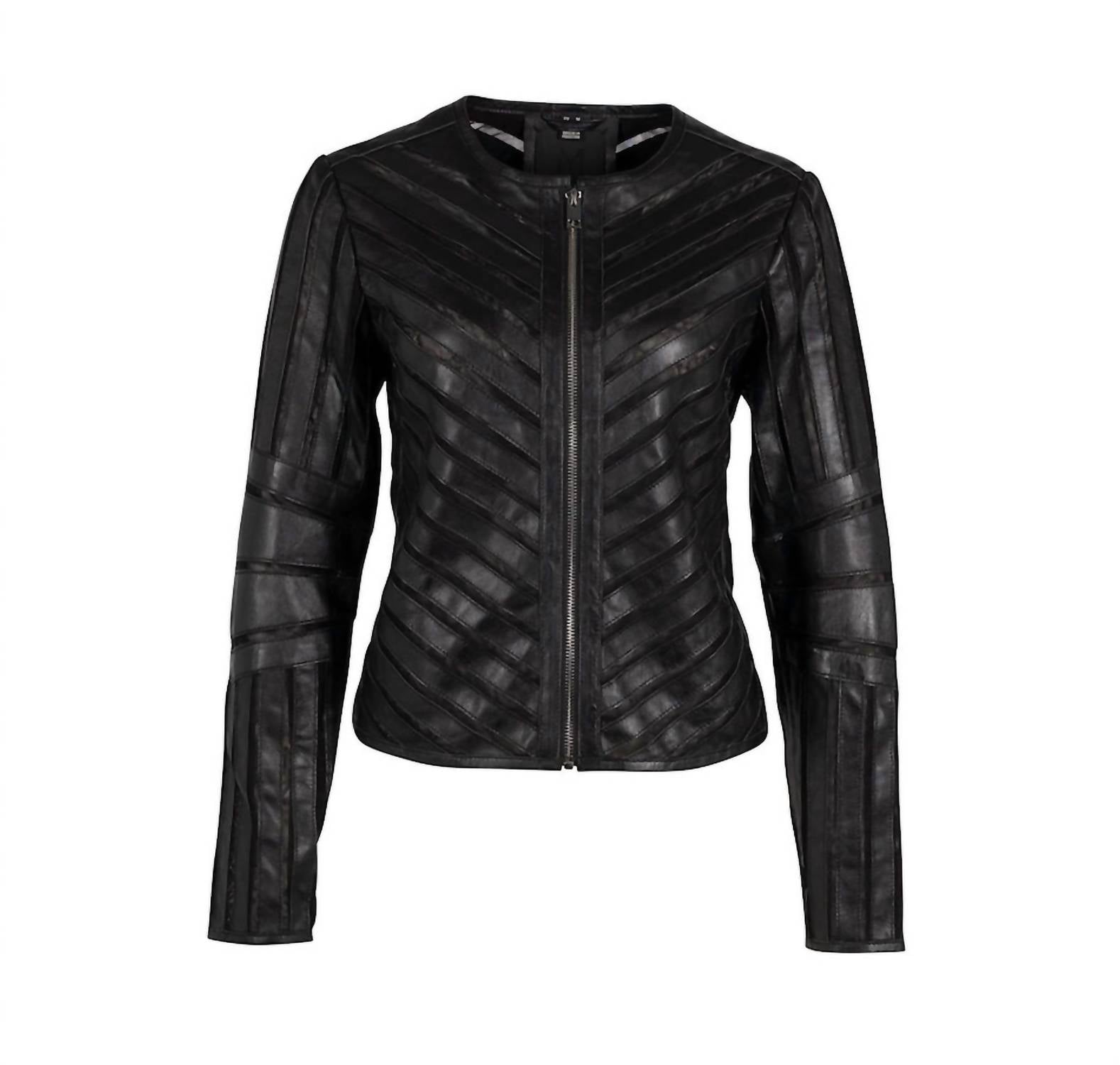 MAURITIUS Women's Tila Leather Jacket in black - women's jacket