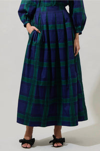 Sugarlips - Harrisville Plaid A-Line Maxi Skirt