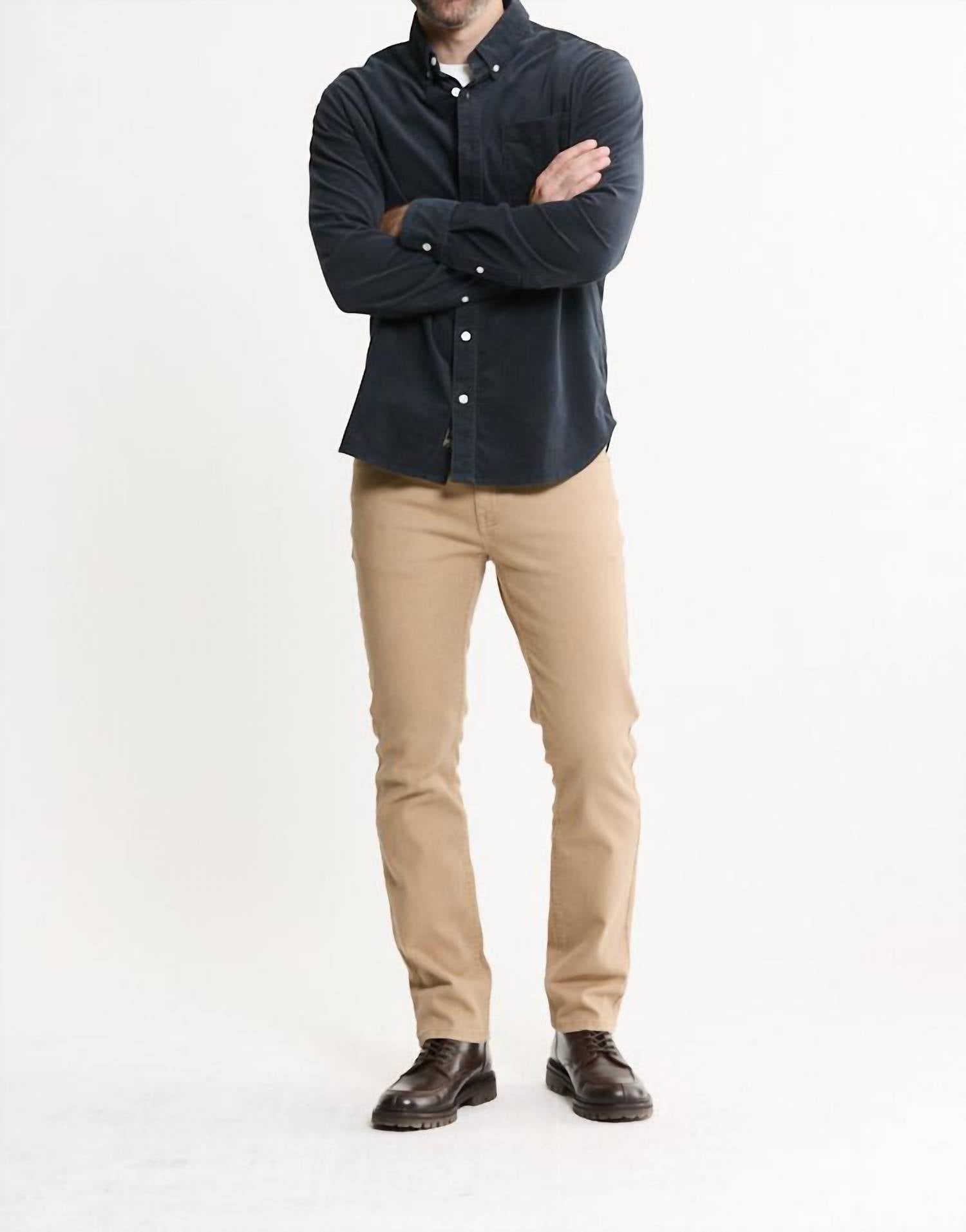 Jachs New York - Long Sleeve Corduroy Button-down Shirt
