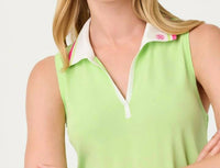 Lilly Pulitzer - FRIDA UPF 50+ SLEEVELESS POLO TOP