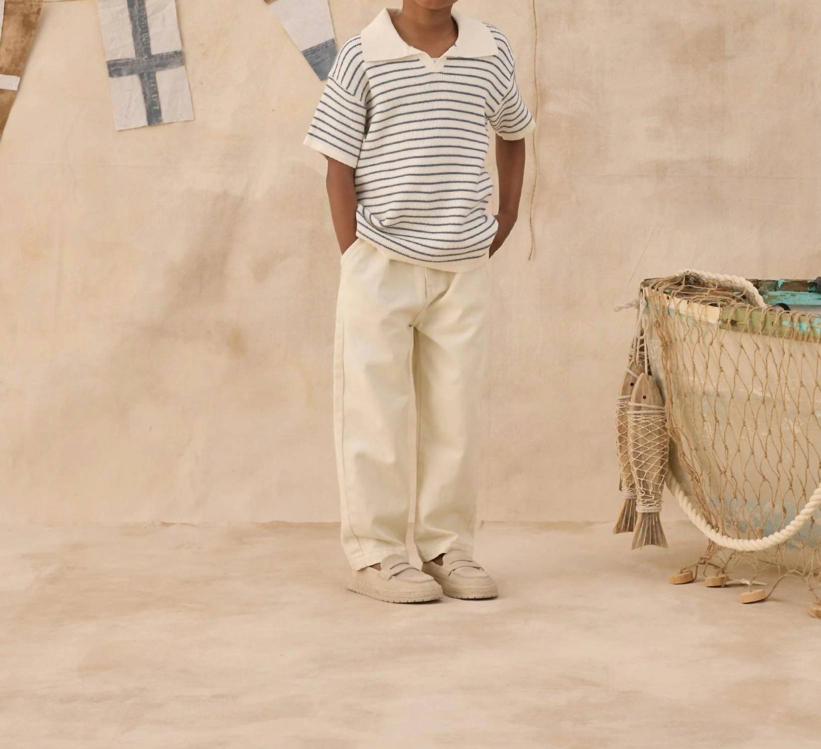 Rylee + Cru - Boy's Chandler Knit Polo Shirt