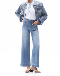 Bayeas - High Rise Wide Leg Jean