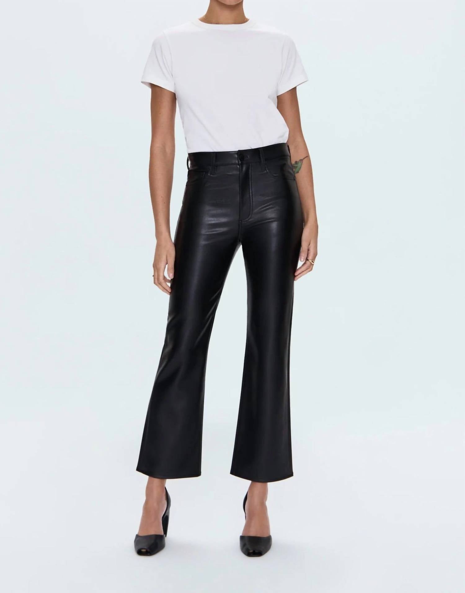 PISTOLA Ally High-rise Ankle Boot Jean in onyx - women's jeans - view 4