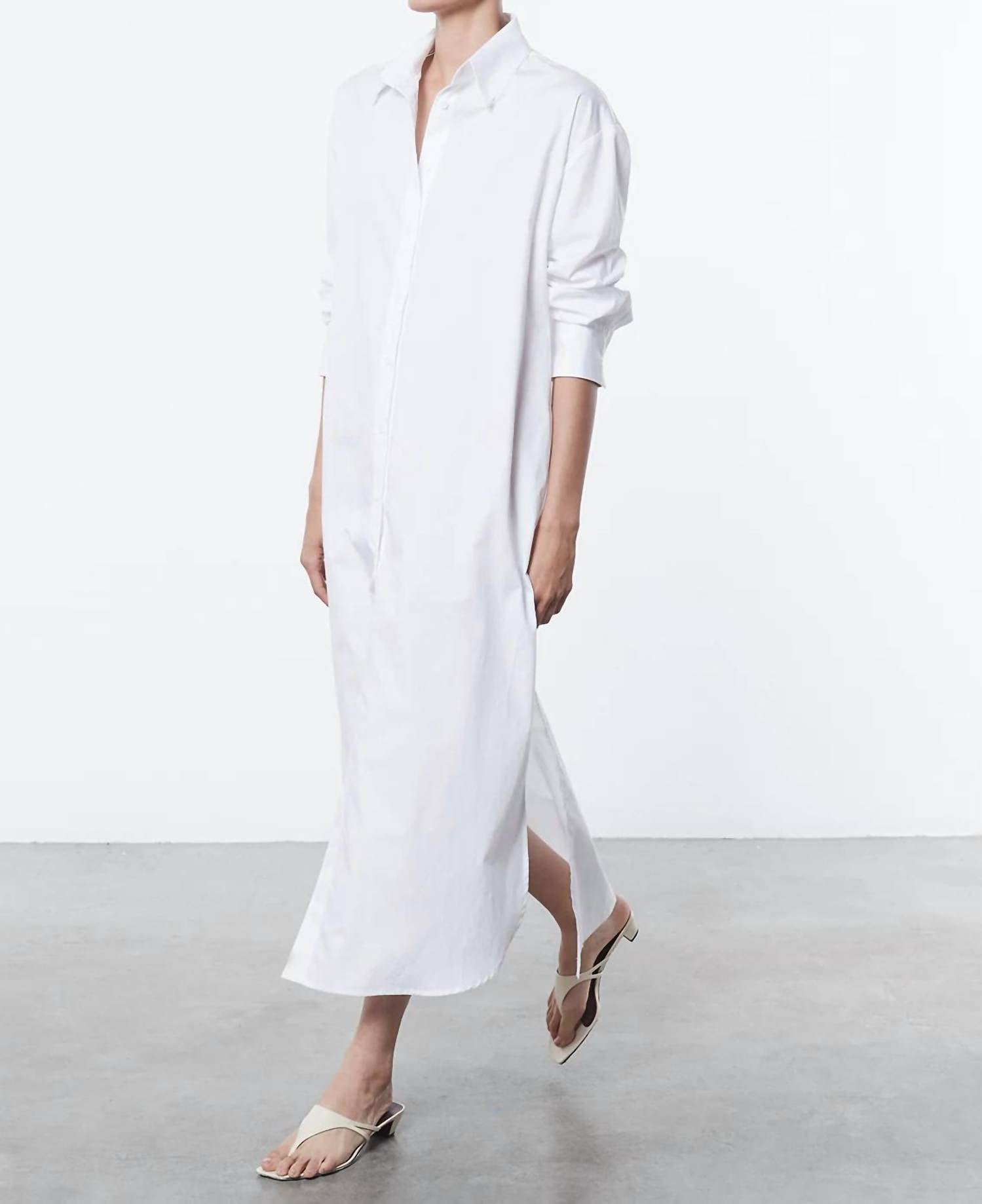 Enza Costa - Poplin Maxi Shirtdress