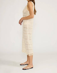 Lucy Paris - Crochet Midi Dress