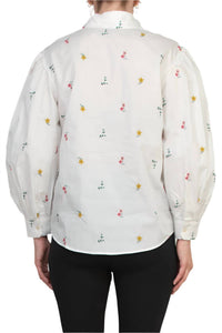 Elie Tahari - Embroidered Button-down Shirt