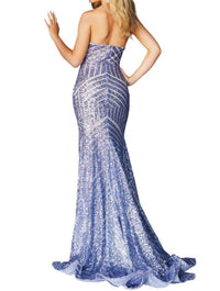 Jovani - Sequin Strapless Gown