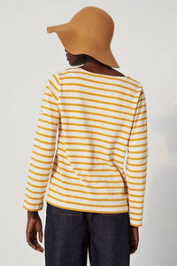 Le Mont Saint Michel Women's Tilda Mariniere Tee in spice - women's long sleeve top - alternate view