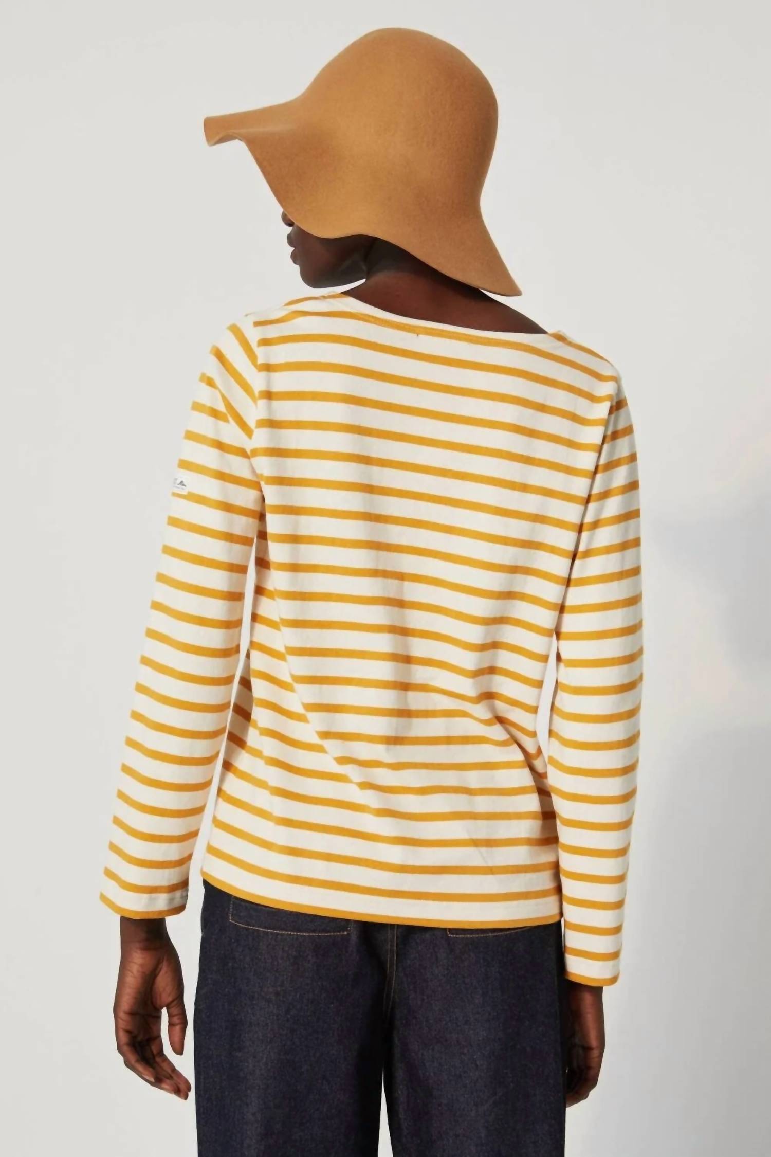 Le Mont Saint Michel Women's Tilda Mariniere Tee in spice - women's long sleeve top - alternate view