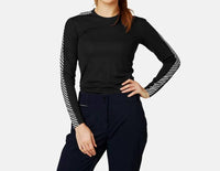 Helly Hansen LIFA Long sleeve Crew Top in black - women's long sleeve top