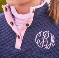 Little English - Girl's Classic Quilted Pullover
