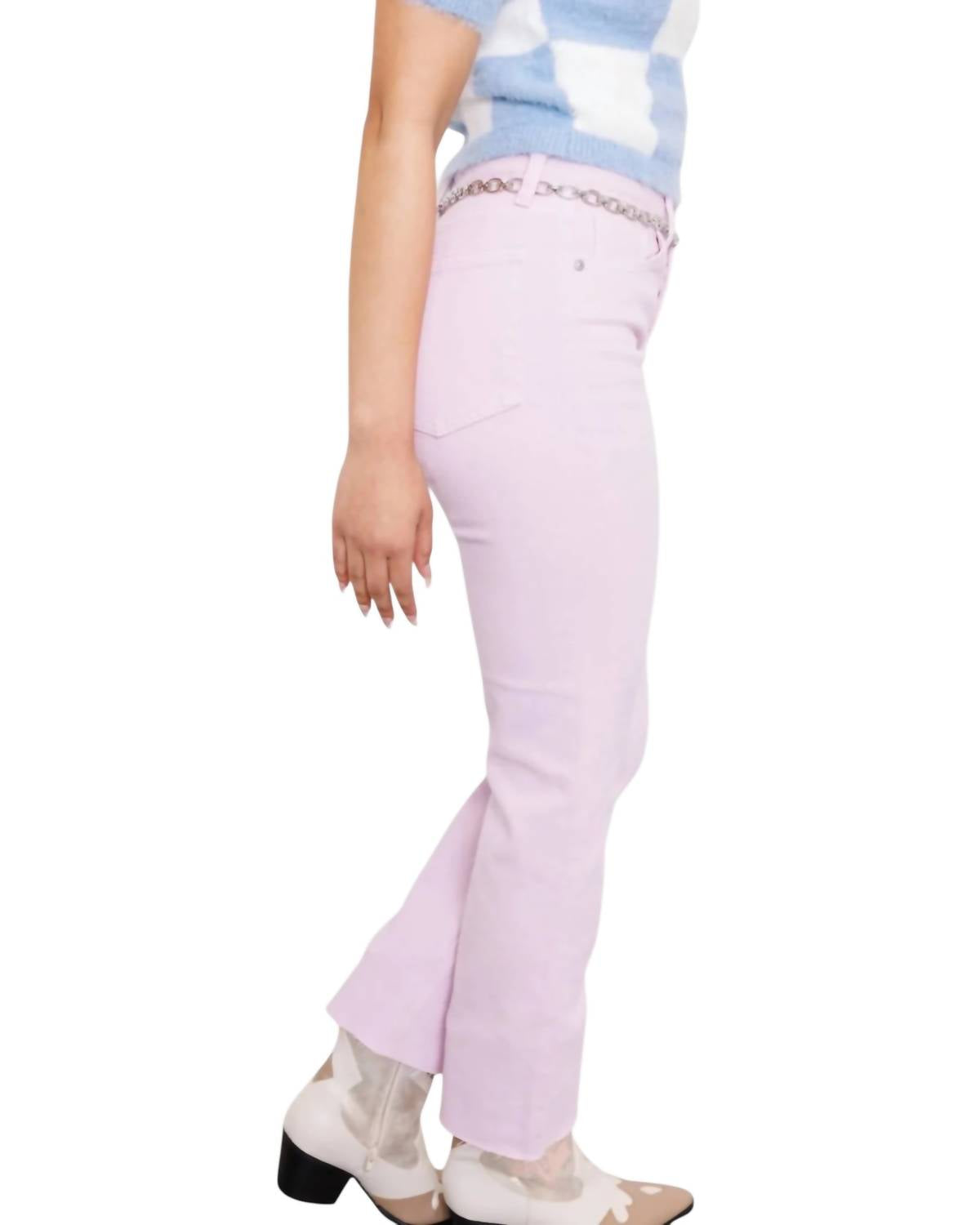 Just Black Denim - Cut Off Cropped Straight Leg Jeans