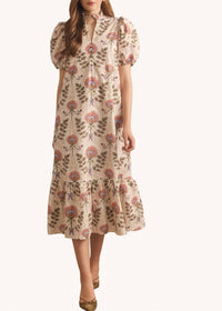 Entro - Soft And Chic Neutral Vibes Midi Dress - Plus