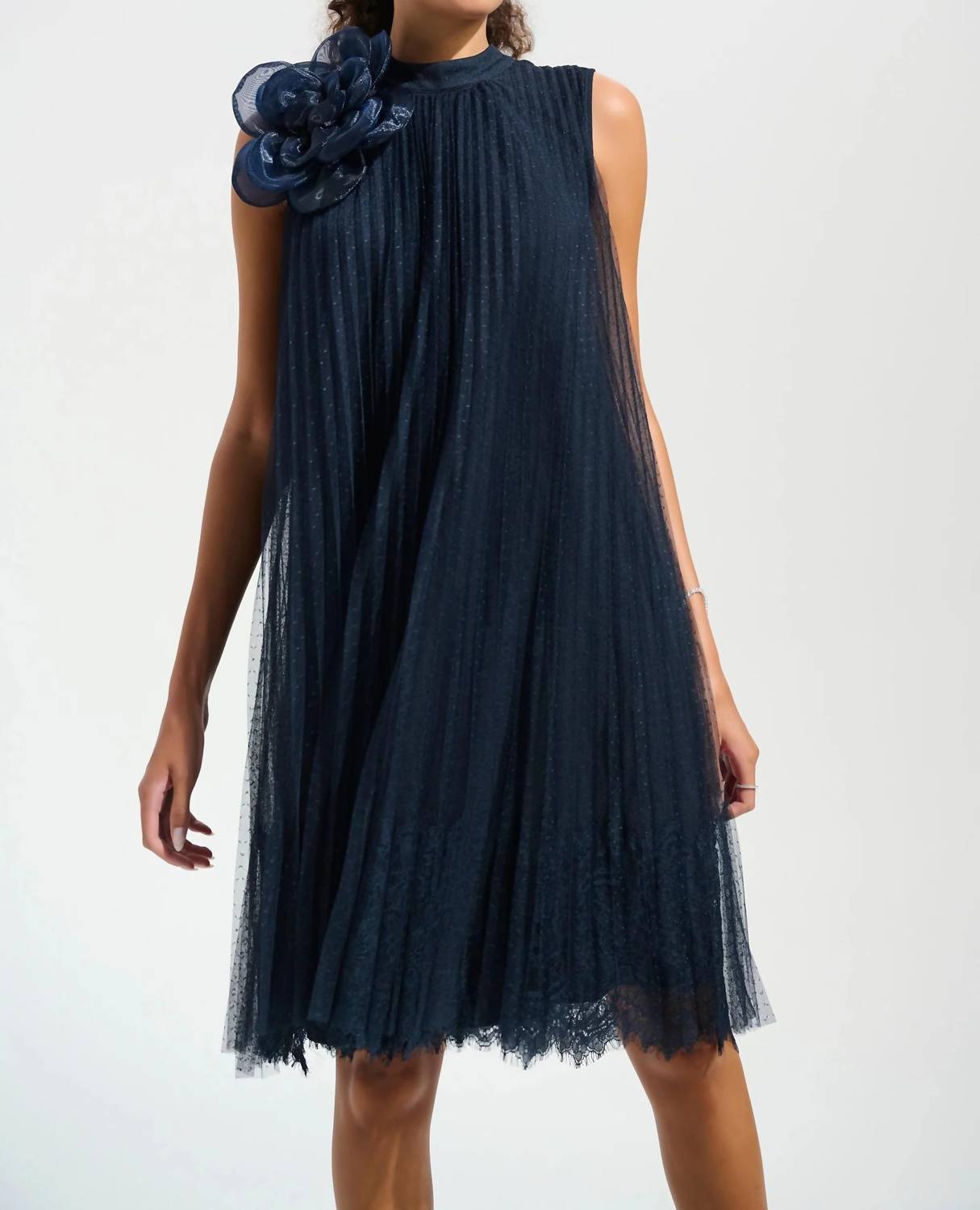 Joseph Ribkoff - Organza Flower Mesh A-line Dress
