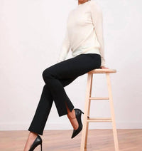 Avenue Montaigne - Gisela Side Slit Boot Leg Pant