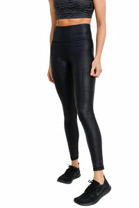 Mono B - High Waist Metallic Leggings