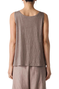Eileen Fisher - Organic Linen Jersey Scoop Neck Tank Top