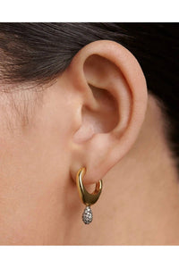 Pdpaola - Women's Pavé Lava Single Hoop Earring
