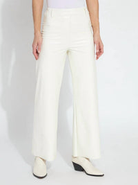Lysse - High Waist Vegan Leather Wide Leg Pants