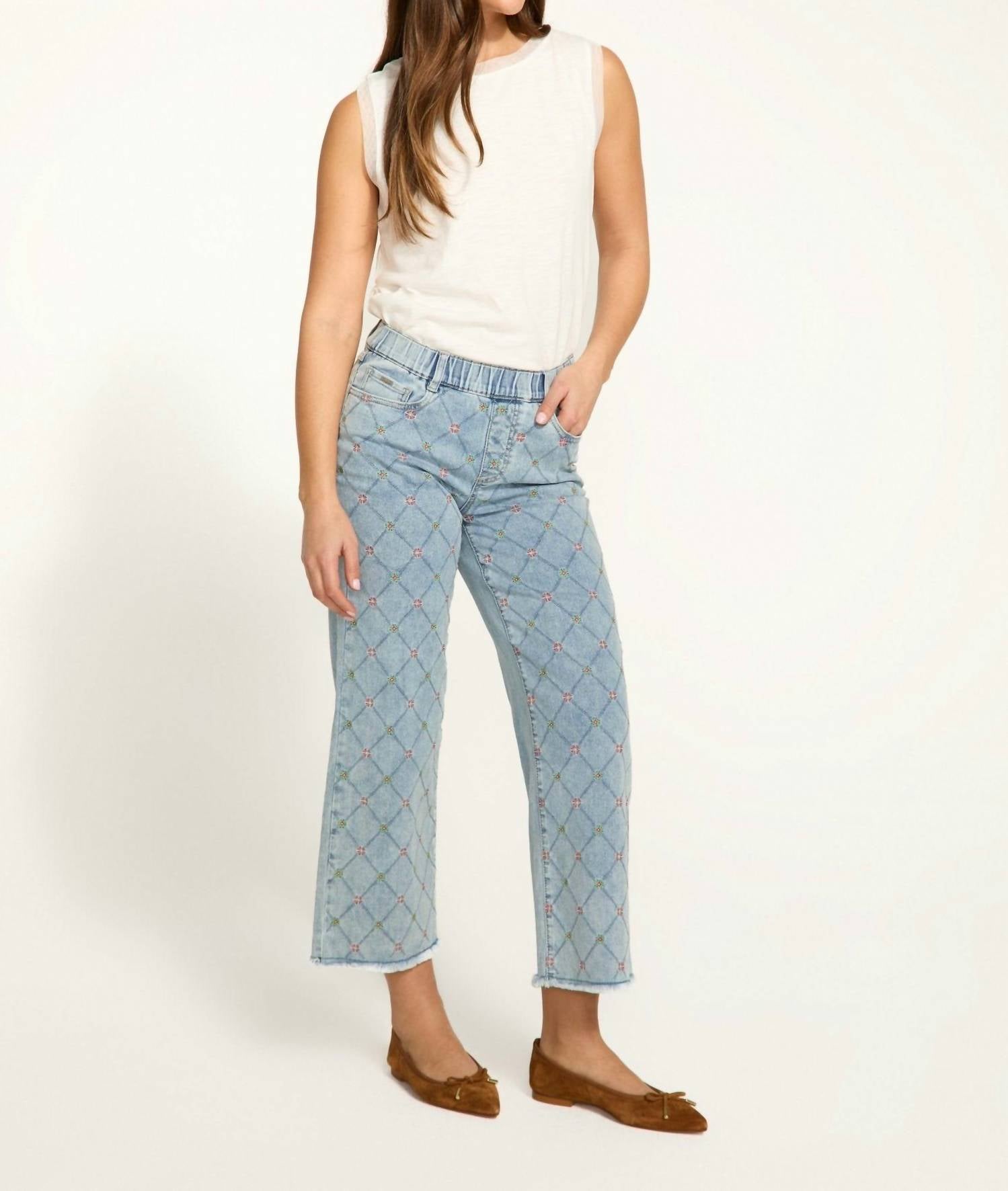 Fdj - Pull-on Wide Leg Crop Jeans