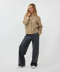 Esqualo - Tove Tweed Bomber Jacket