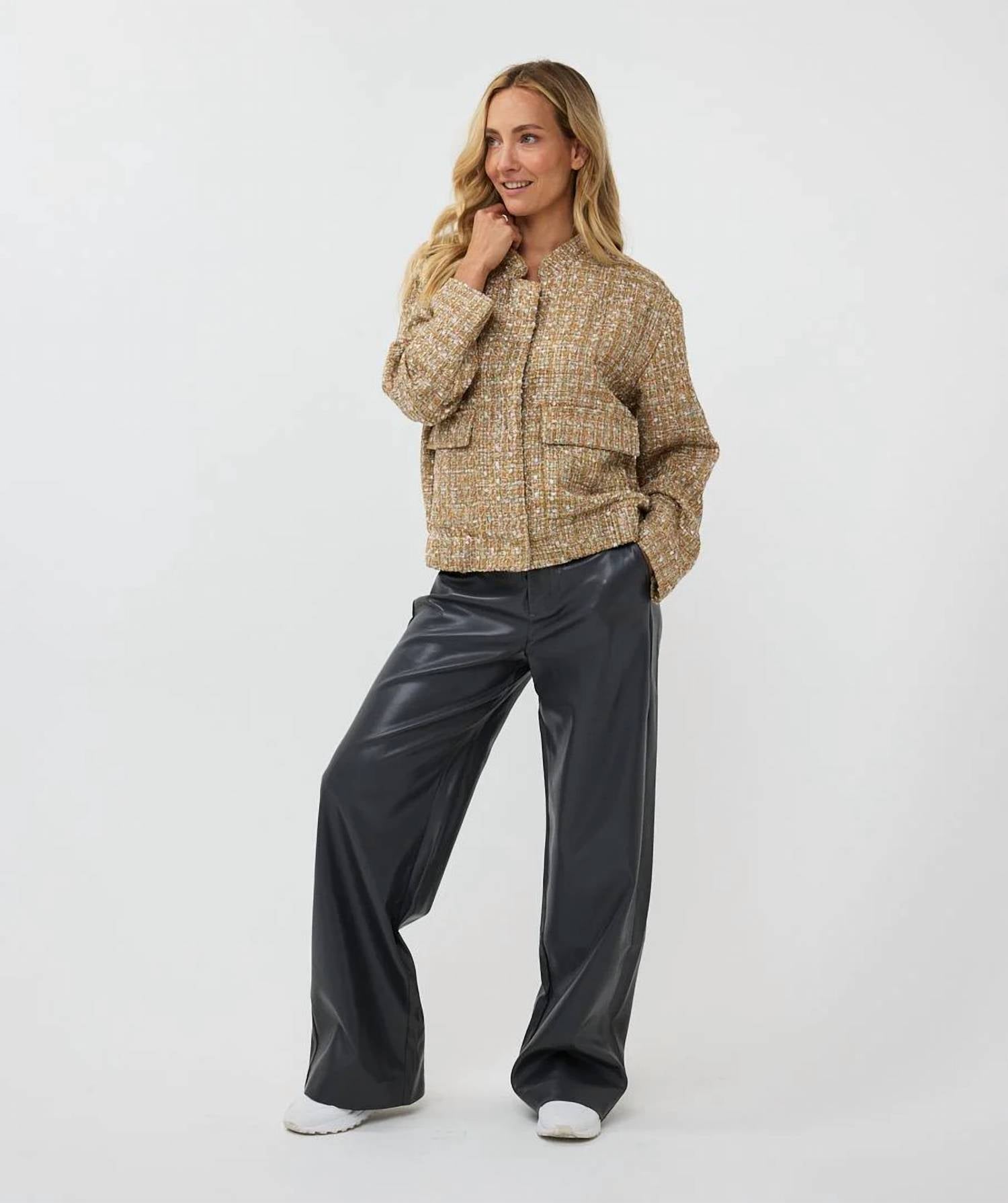 Esqualo - Tove Tweed Bomber Jacket