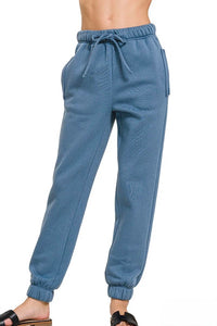 Zenana - Cozy Fleece Jogger Pants
