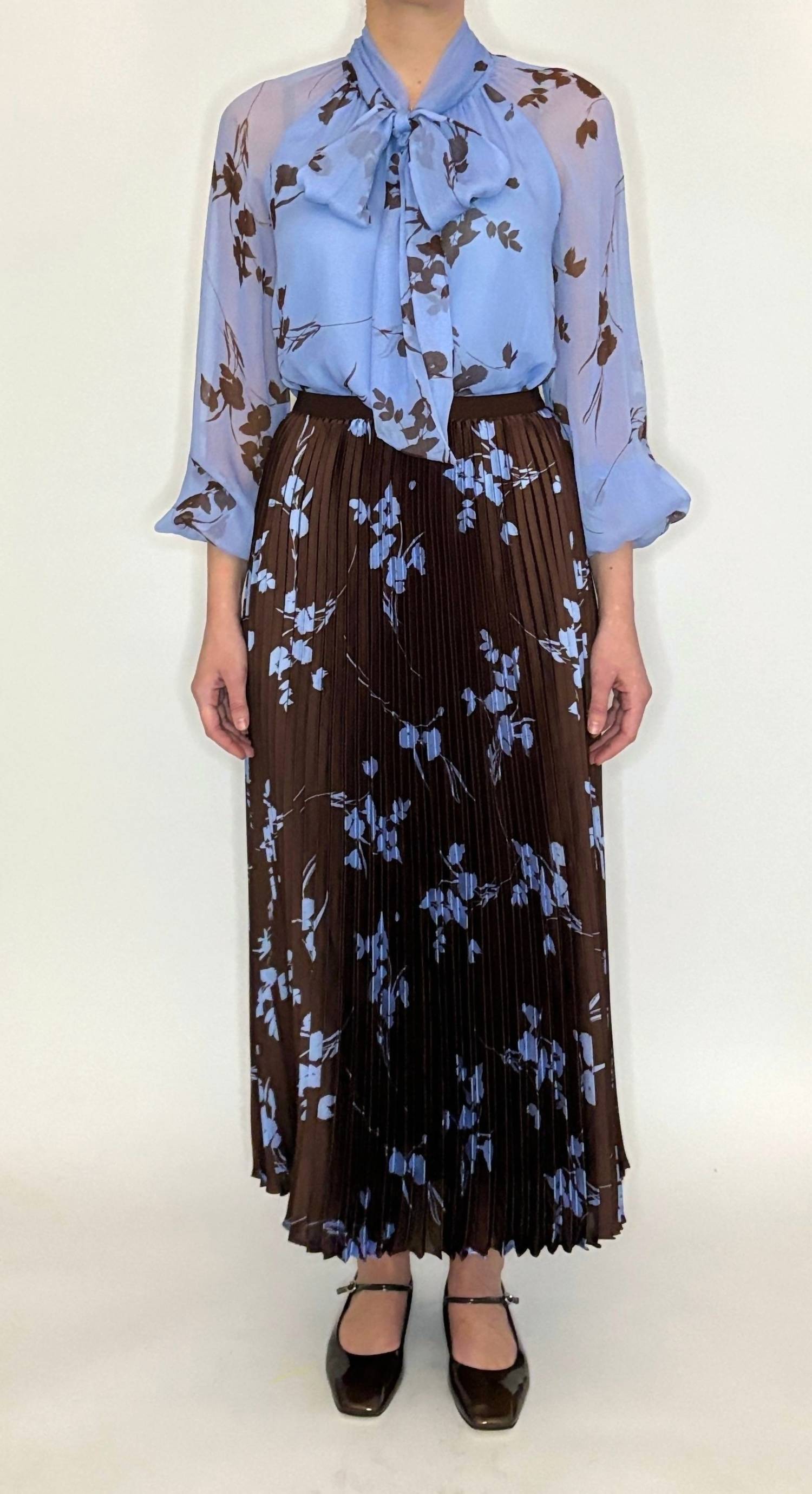 Cartolina Nantucket - Alma Upstate Floral Long Sleeve Blouse
