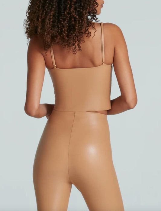 Commando - Faux Leather Cami Crop Top
