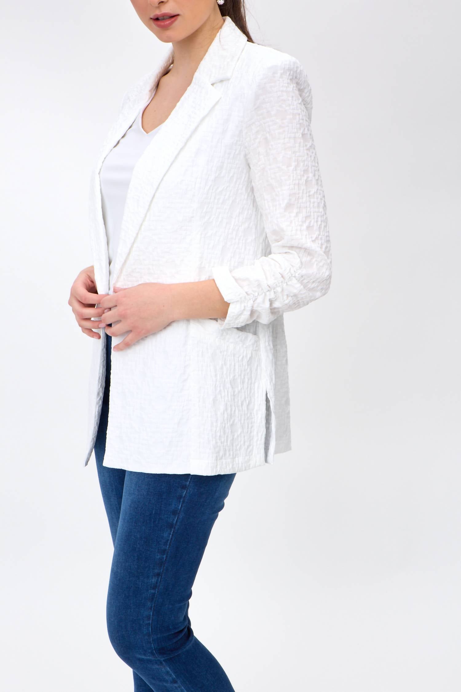 Joseph Ribkoff - Woven Boxy Blazer