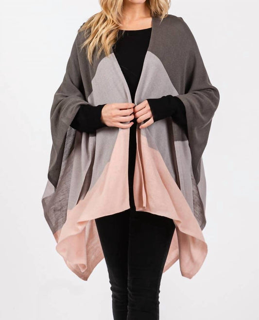 Anarchy Street - Three Tone Ruana Poncho