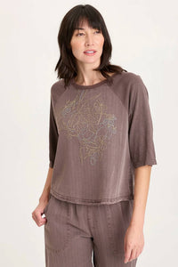 Xoxo - Embroidered Jory Top