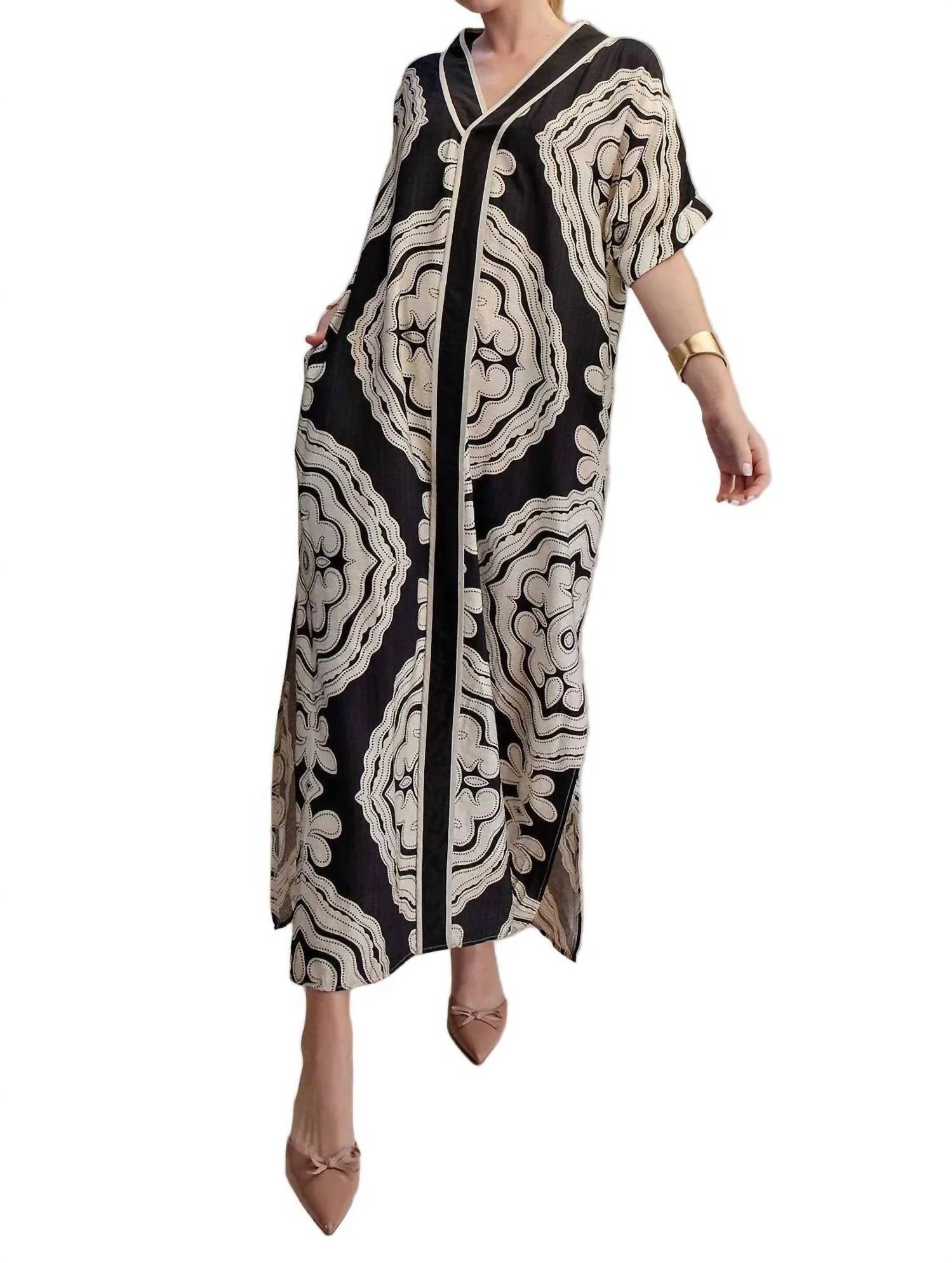 Glam - Mandala Caftan Maxi Dress