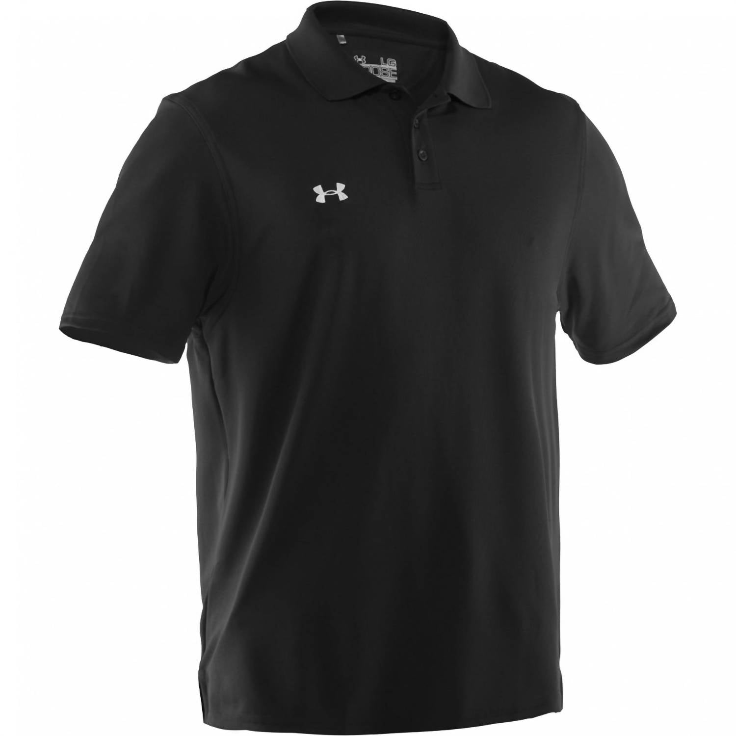 UNDER ARMOUR Men's Performance Team Polo in black - men's shirt - alternate view