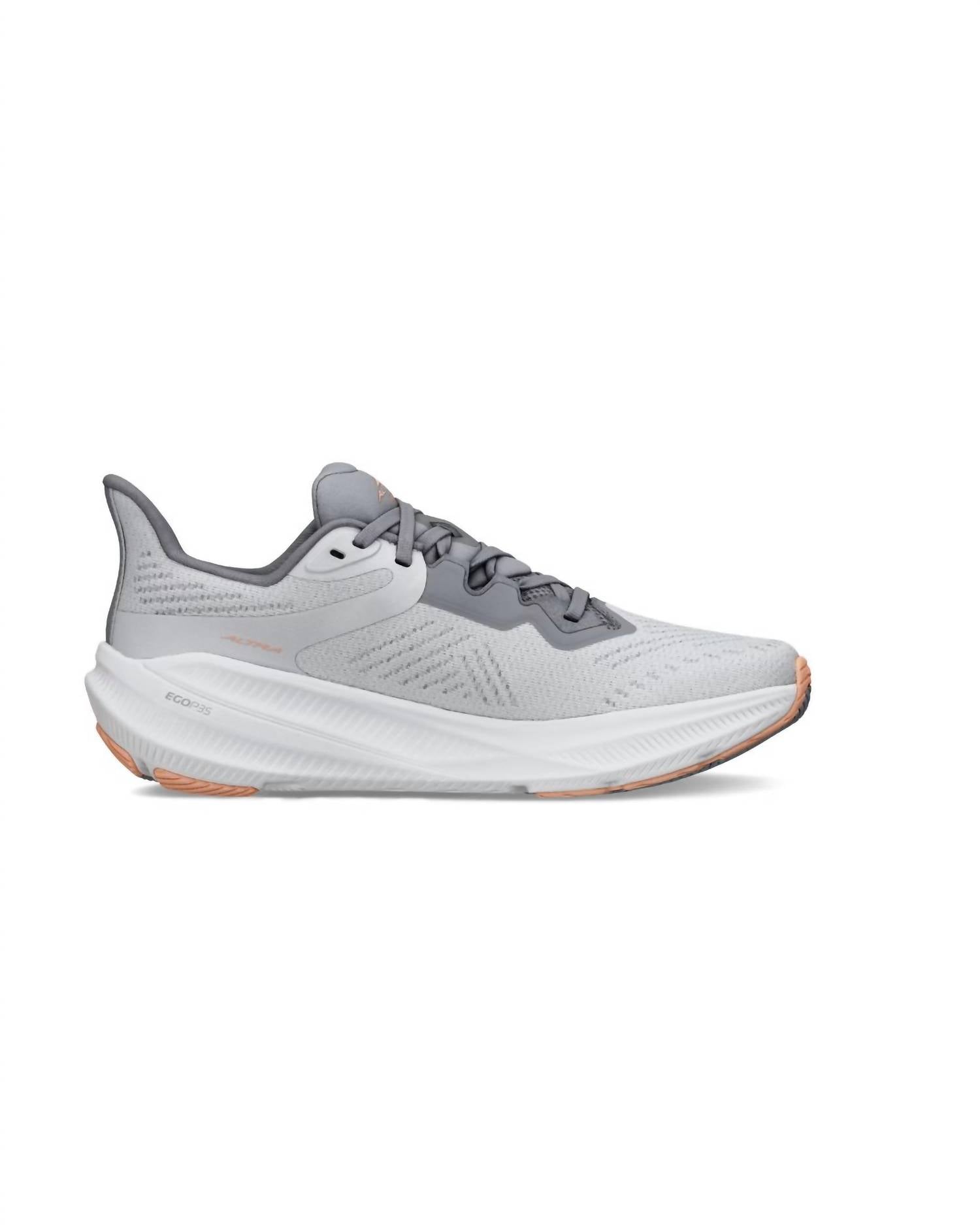 ALTRA Women's Experience Flow 2 Sneaker in gray - women's sneaker - detail view